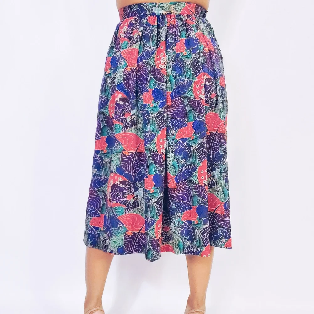 Floral Midi Skirt
